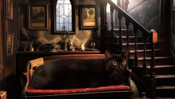 Apakah dia kucing penyihir? Foto: (Bored Panda).