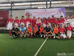 Berbagi Kebahagiaan di Laga Persahabatan Persib Legend Vs Timnas Amputasi