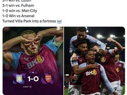 Aston Villa Bikin Arsenal Merana, Netizen Singgung Gajah Tersungkur