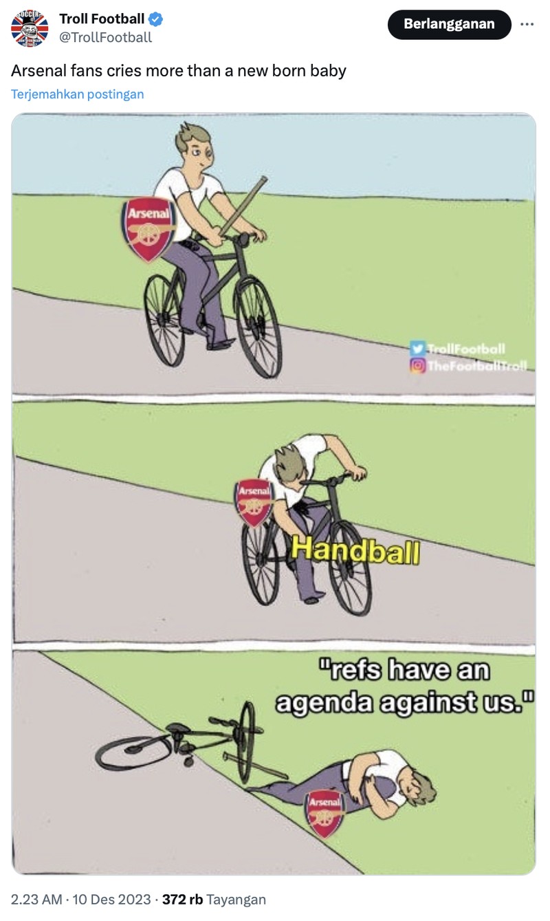 Meme Aston Villa vs Arsenal