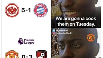 Lihat skor akhir Bayern Munich kalah telak, eh MU juga ketularan. Foto: X