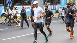 Momen Ganjar Olahraga dan Sapa Warga di Kawasan Sudirman