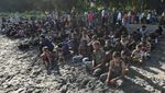Penampakan Ratusan Pengungsi Rohingya Tiba Lagi di Aceh