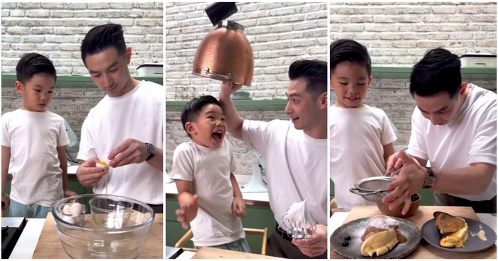 Gemas! Reynold Poernomo Masak Bareng Keponakan, Ini Menunya