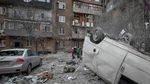 Rudal Rusia Hantam Kharkiv, 7 Blok Apartemen Rusak