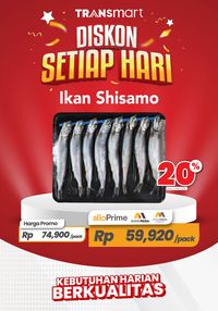 Ikan Shisamo, Ikan 'Hamil' Favorit Cipung Diskon 20% Di Transmart