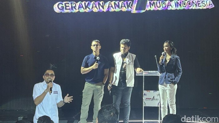Ahmad Sahroni di SCBD (Kadek Melda Luxiana/detikcom)