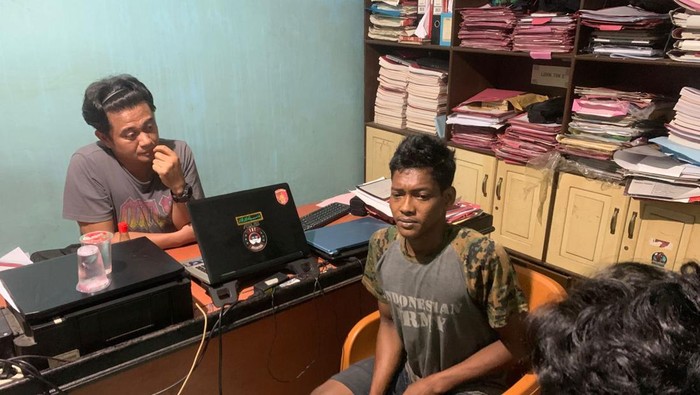 Andi alias Black pelaku kasus pembunuhan ayah dan anak di Maros. Dokumen Istimewa