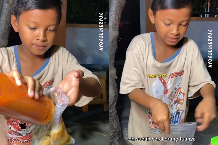 bocah jualan pentol di Surabaya