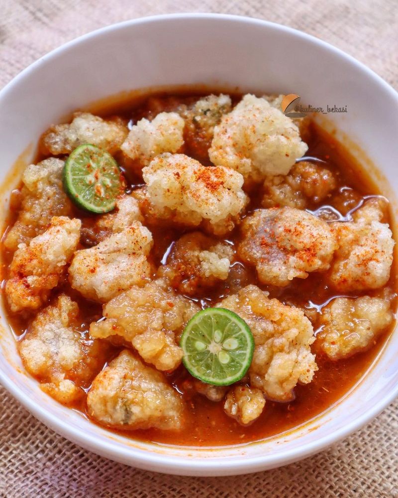cireng bumbu, cireng kuah, cireng gejrot