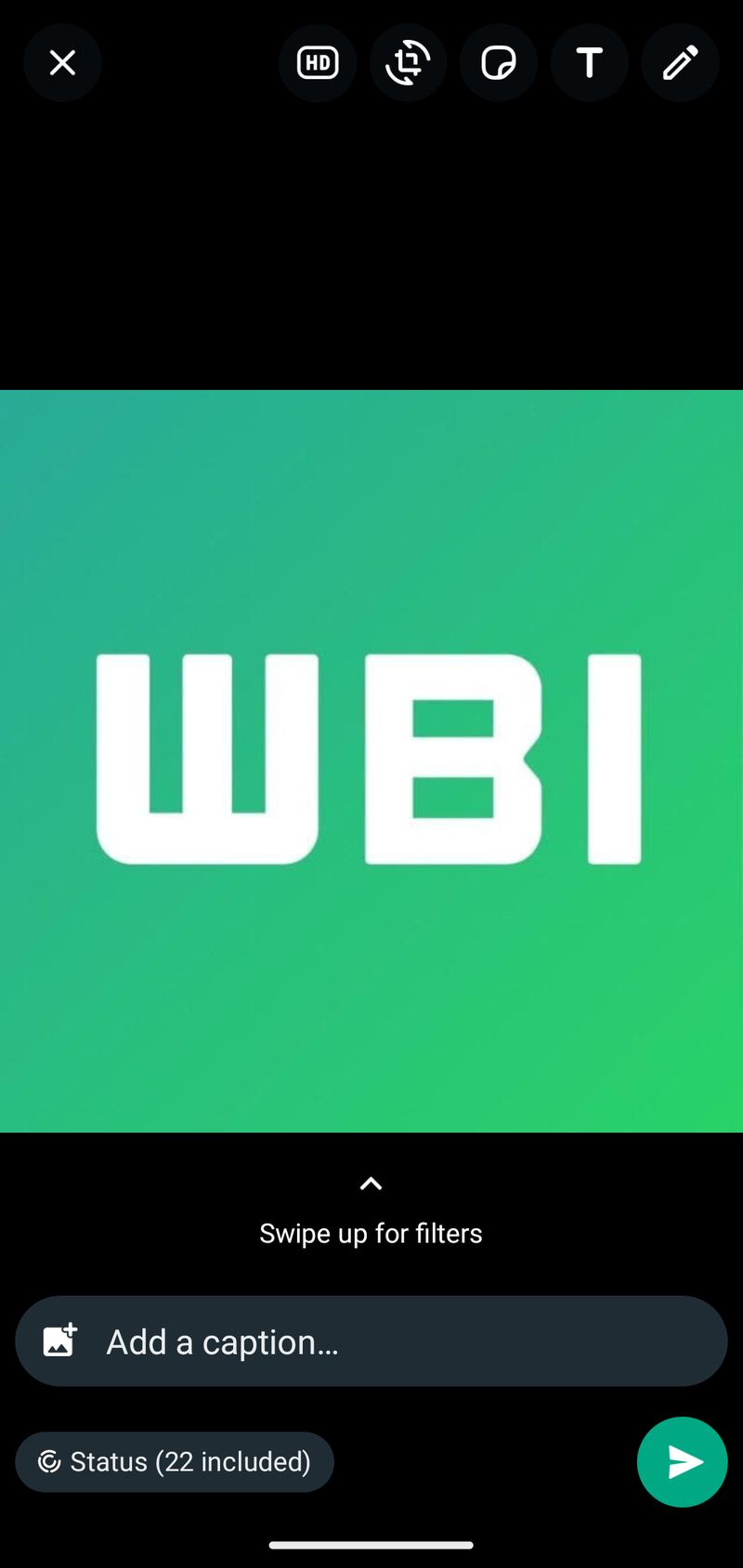 Fitur foto HD di WhatsApp Status