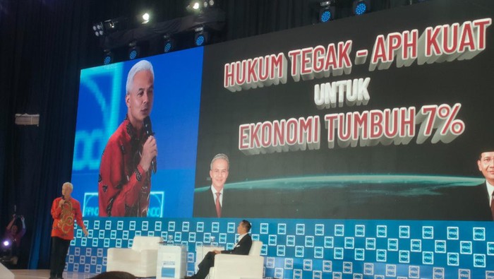 Ganjar Pranowo di Ballroom Menara Bank Mega, Jakarta Selatan (Dok. Dwi Rahmawati)