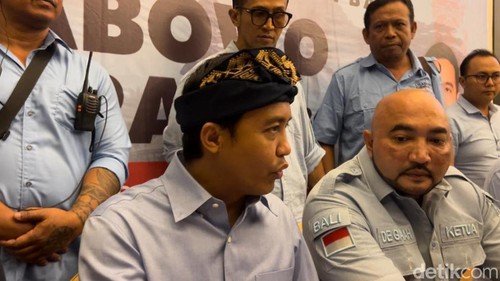 Ketua TKN Prabowo-Gibran Raja Juli Antoni di Hotel Aston Denpasar, Senin (11/12/2023.