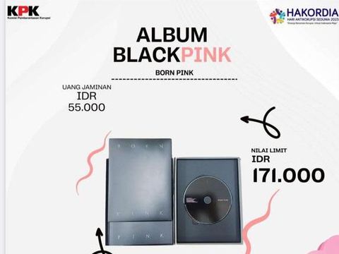 KPK Lelang Barang Hasil Sitaan Korupsi, Ada Album Blackpink