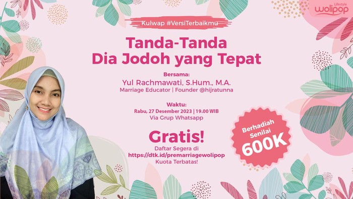 Kulwap Wolipop bersama Yul Rachmawati, Marriage Educator