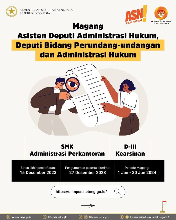 Magang Kemensetneg 2024