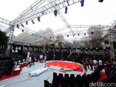 Melihat Persiapan Panggung Debat Capres-Cawapres 2024