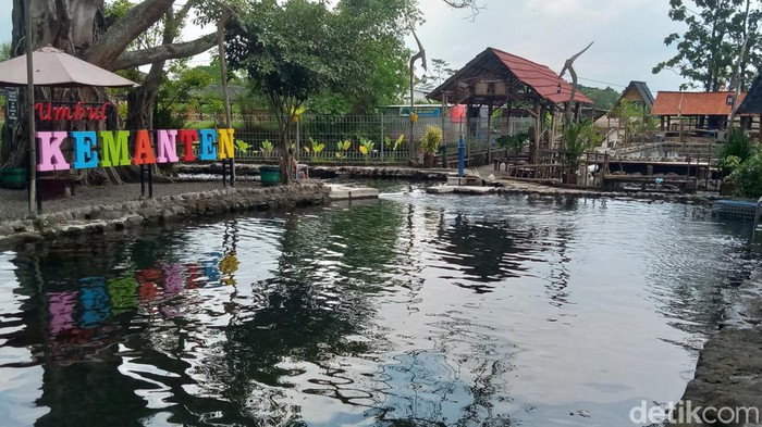 Objek wisata air Umbul Manten di Desa Sidowayah, Kecamatan Polanharjo, Klaten. Foto diunggah pada Senin (11/12/2023).