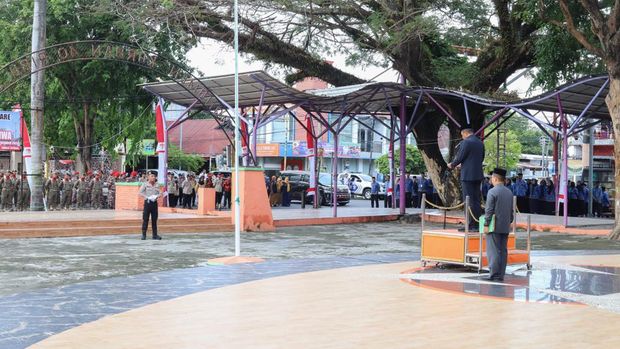 Pj Wali Kota Parepare Akbar Ali saat upacara Peringatan Hari Korban 40.000 Jiwa.