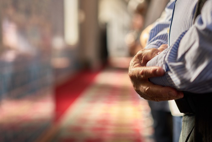 Muslim Friday mass prayer in Turkey