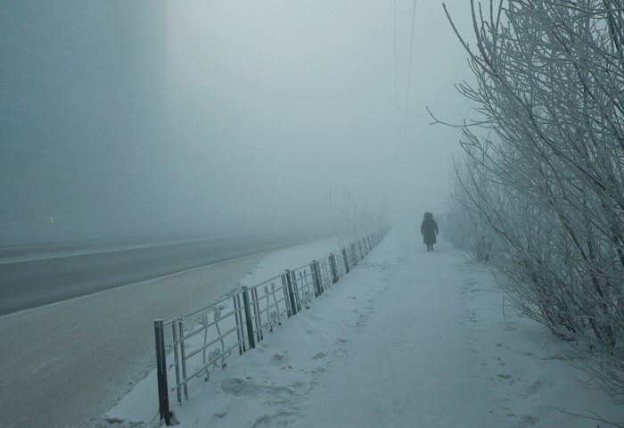 Suhu di Kota Yakutsk Tembus -58 derajat celcius