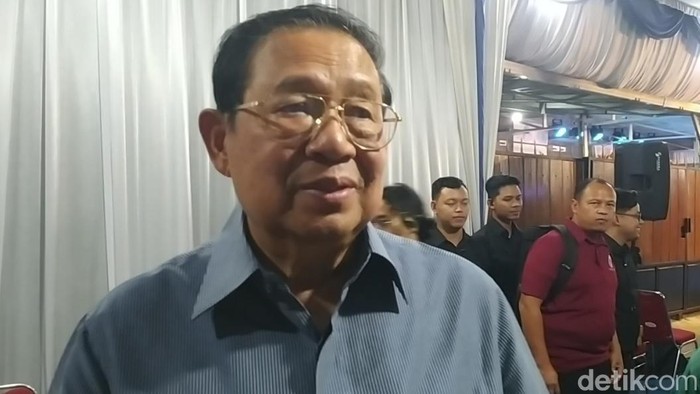 Susilo Bambang Yudhoyono (SBY) di Magelang, Senin (11/12/2023).