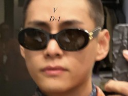 V BTS Pamer Rambut Plontos, Siap Wamil Bareng RM Hari Ini