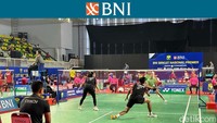 Di Ganda Taruna Campuran (GTC), M. Nawaf Khoiriyansyah/Luna Rianty Saffana [INDIHOME GIDEON BADMINTON ACADEMY] mengalahkan Andi Hamza Marwan/Ratna Laila Zahira [PB. JAMBI RAYA]. Foto: Mercy Raya/detikcom