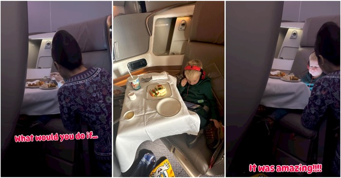 Suapi Bocah di Pesawat, Pramugari Ini Viral dan Curi Perhatian