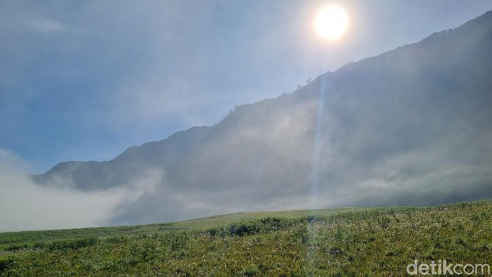 Kawasan Taman Nasional Bromo Tengger Semeru (TNBTS), Kamis (7/12/2023).