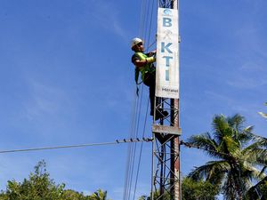 Ada BTS, Warga Pulau Doi Tak Perlu Lagi Sebrangi Laut Buat Internetan