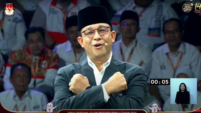 Calon presiden (capres) nomor urut 1, Anies Baswedan (YouTube KPU RI)