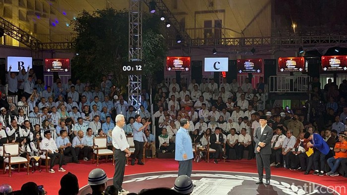 Debat capres 2024 di KPU. (Anggi/detikcom)