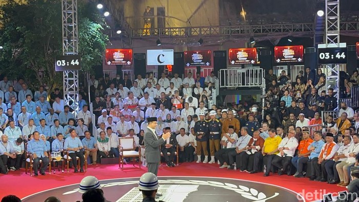 Debat capres perdana di Gedung KPU RI.