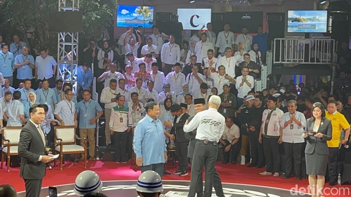 Debat perdana Pilpres 2024 selesai. (Dwi/detikcom)