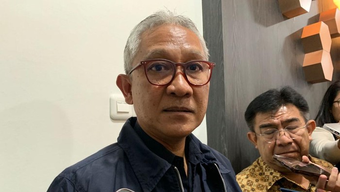 Direktur Jenderal Bea Cukai Askolani dalam media briefing di Kementerian Keuangan, Jakarta Pusat, Selasa (12/12/2023).