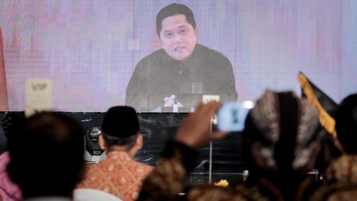 Menteri Koordinator Bidang Kemaritiman dan Investasi Ad Interim, Erick Tohir, dalam Rakornas Pariwisata dan Ekonomi Kreatif Tahun 2023, di Bandung, Jawa Barat, Selasa (12/12/2023).