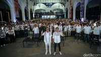 Relawan Generasi Anak Muda Indonesia (GEN-AMIN) menggelar deklarasi mendukung Capres nomor urut 1 Anies-Muhaimin (AMIN) dalam Pemilu Presiden (Pilpres) 2024.    
