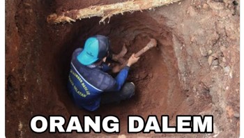 Meme Orang Dalam. Bahasan orang dalam memang muncul dalam Debat Capres 2024. Foto: Twitter