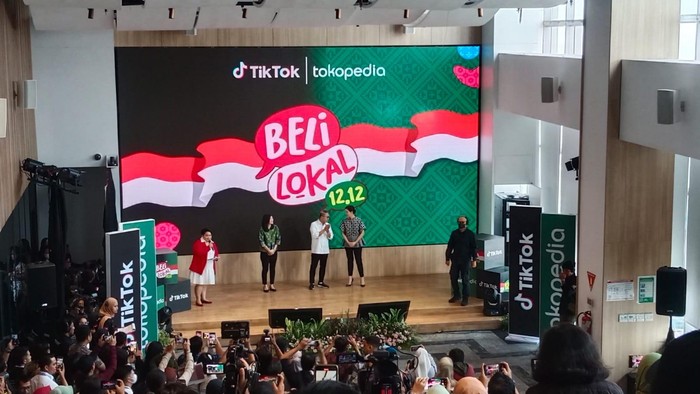 Mendag Zulkifli Hasan di acara Harbolnas Beli Lokal 12.12 TikTok-Tokopedia