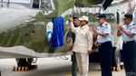 Menhan Prabowo Serahkan 5 Pesawat NC-212i Buatan Lokal ke TNI AU