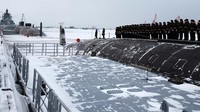 Putin menyatakan kapal selam tersebut akan memperkuat kesiapan tempur Angkatan Laut Rusia, kekuatan Angkatan Laut kita di Arktik, di Timur Tengah, di Laut Hitam dan di Laut Baltik, di Laut Kaspia. Sputnik/Mikhail Klimentyev/Kremlin via Reuters.  