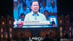 Pendukung Prabowo-Gibran Gelar Nobar Debat di Mal
