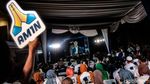 Potret Kemeriahan Nobar Debat Pilpres di Posko Timnas AMIN