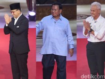 Potret Kostum Khas Capres-Cawapres di Debat Perdana