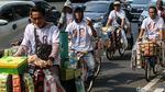 Ratusan Starling Konvoi Dukung Prabowo-Gibran