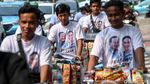 Ratusan Starling Konvoi Dukung Prabowo-Gibran