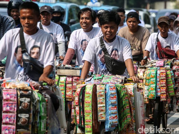 Ratusan Starling Konvoi Dukung Prabowo-Gibran
