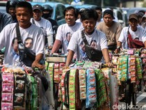 Ratusan Starling Konvoi Dukung Prabowo-Gibran