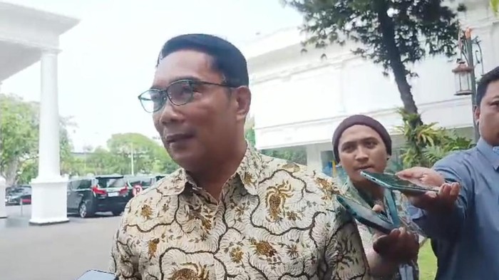 Ridwan Kamil saat tiba di Istana (Eva/detikcom)